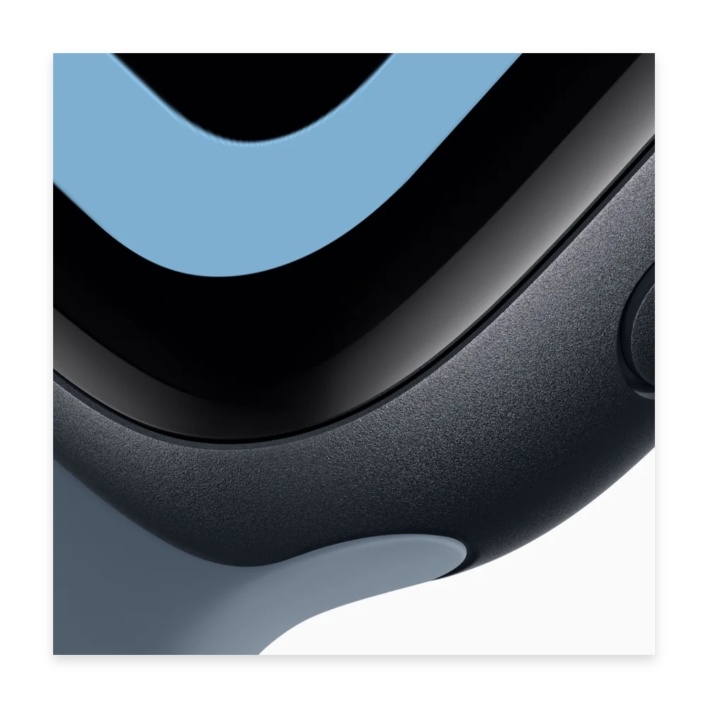 APPLE Watch SE - 40 mm Silver Aluminium Case with Blue Cloud Sport Loop thumbnail